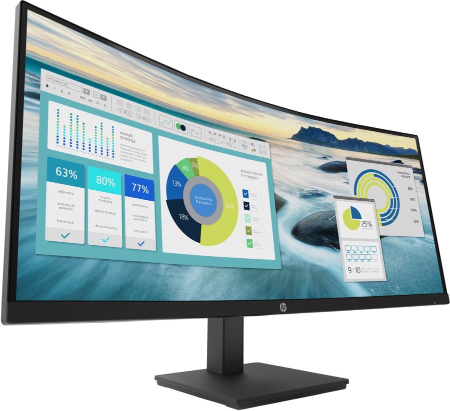 HP P34hc G4 WQHD USB-C Curved Monitor #3