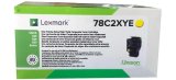 Lexmark 78C2XYE tonerpatron 1 stk Original Gul #1