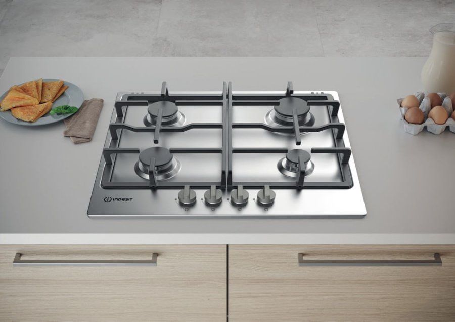 Indesit THP 641 IX/I Rustfrit stl Indbygget 58 cm Gaskomfur 4 zone(s) #3