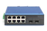 Digitus DN-651147 netv�rksswitch Ikke administreret Fast Ethernet (10/100) Str�m over Ethernet (PoE) Sort, Bl� #3