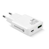 Charger GaN 1x USB-C, 1x USB Quick Charge 3.0 45W PD white #2
