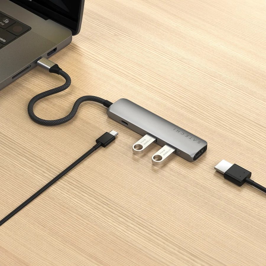 Satechi 4-in-1 USB-C Slim Multiport Adapter 4K #8
