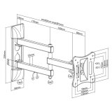 Universal TV- eller skrmholder 13-27
