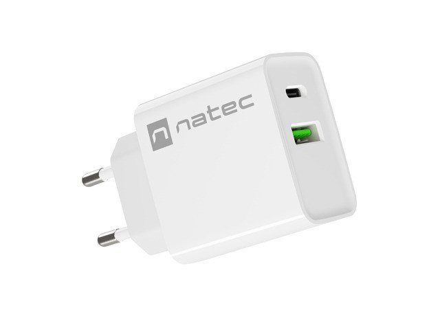 NATEC NETVRK OPLADER RIBERA USB-A+USB-C 20W PD #4
