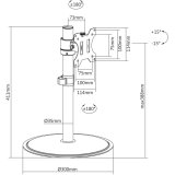 Techly ICA-LCD 401 skrmbeslag og -stativer 81,3 cm (32