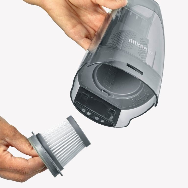 Severin HV 7147 stav st�vsuger & elektrisk kost Batteri Dry Kombi Sort, Gr�, R�d #6