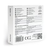 SAVIO Trdls vejrstation, temperatur- og fugtighedssensor, til indendrs brug, LCD-skrm, ur, dato, hndtag med magnet, CT-01/W Hvid #5