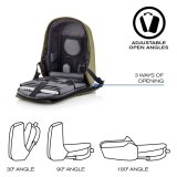 XD DESIGN ANTI-TYVERI RYGSK BOBBY HERO REGULAR GRN P/N: P705.297 #6