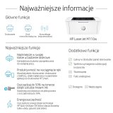 HP LaserJet M110w-printer, Sort og hvid, Printer til Sm kontorer, Print, Kompakt strrelse #8