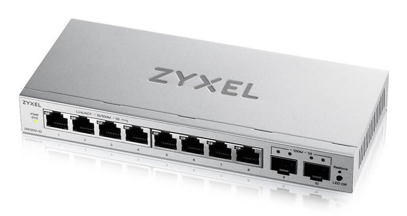 Zyxel GS1200-10v3 Administreret L2 Gigabit Ethernet (10/100/1000) Desktop Gr� #1