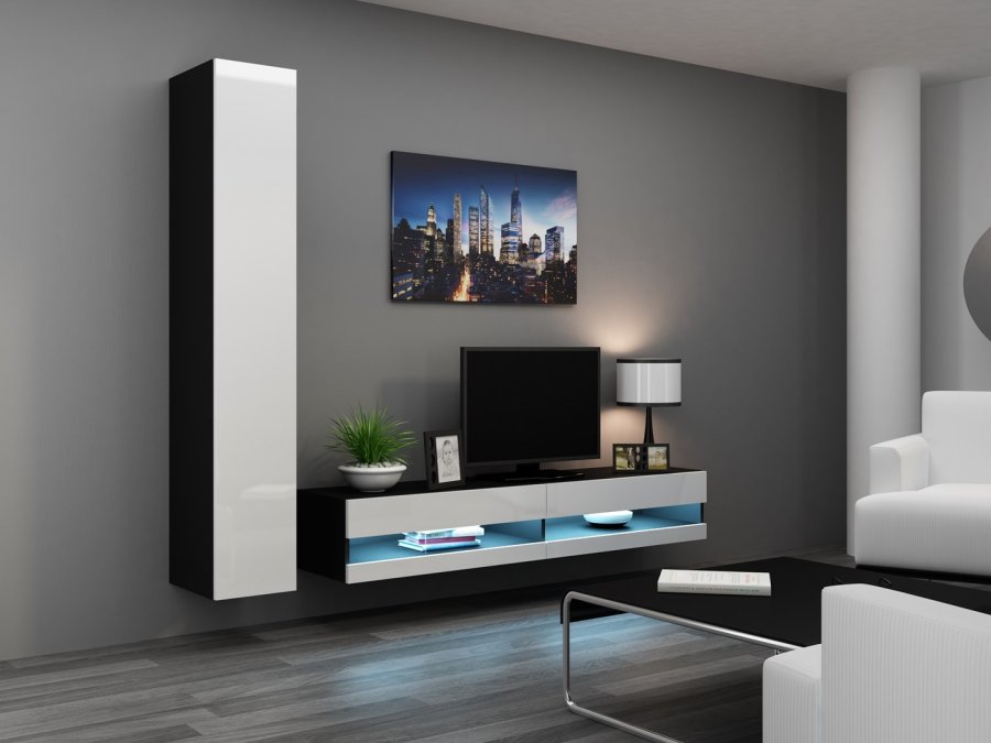 Cama RTVVIGO180N c/b TV stativ & underholdningscenter 2 hylder #2