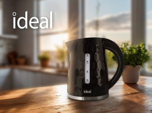 IDEAL Elkedel 1,8 l, effekt 1500 W, blank sort #5