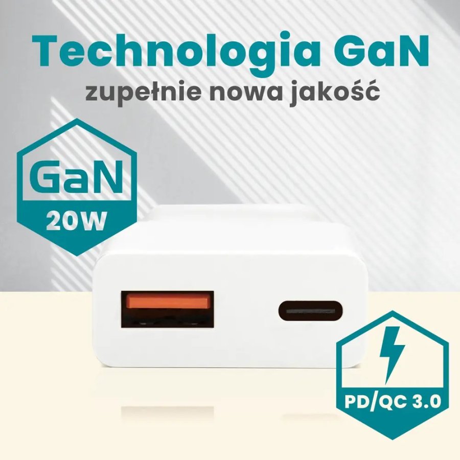 Charger everActive GaN SUPER SLIM SC-340Q USB QC3.0 and USB-C PD 20W #9