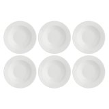 LA PORCELLANA BIANCA ESSENZIALE Set of 6 soup plates with rim 23 cm #2