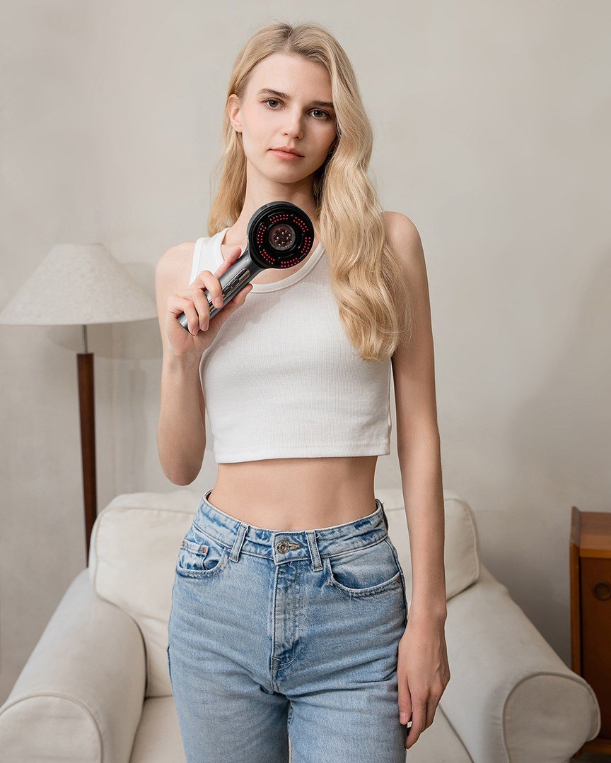 Massagerende hrbrste til hr og hovedbund REGENERATING HAIRBRUSH MASSAGER MT6537 #17