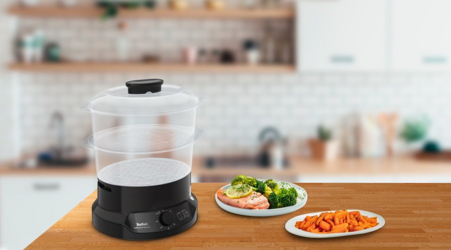 Tefal Minicompact VC139810 dampkoger 2 kurv(e) Fritst�ende 800 W Sort #5