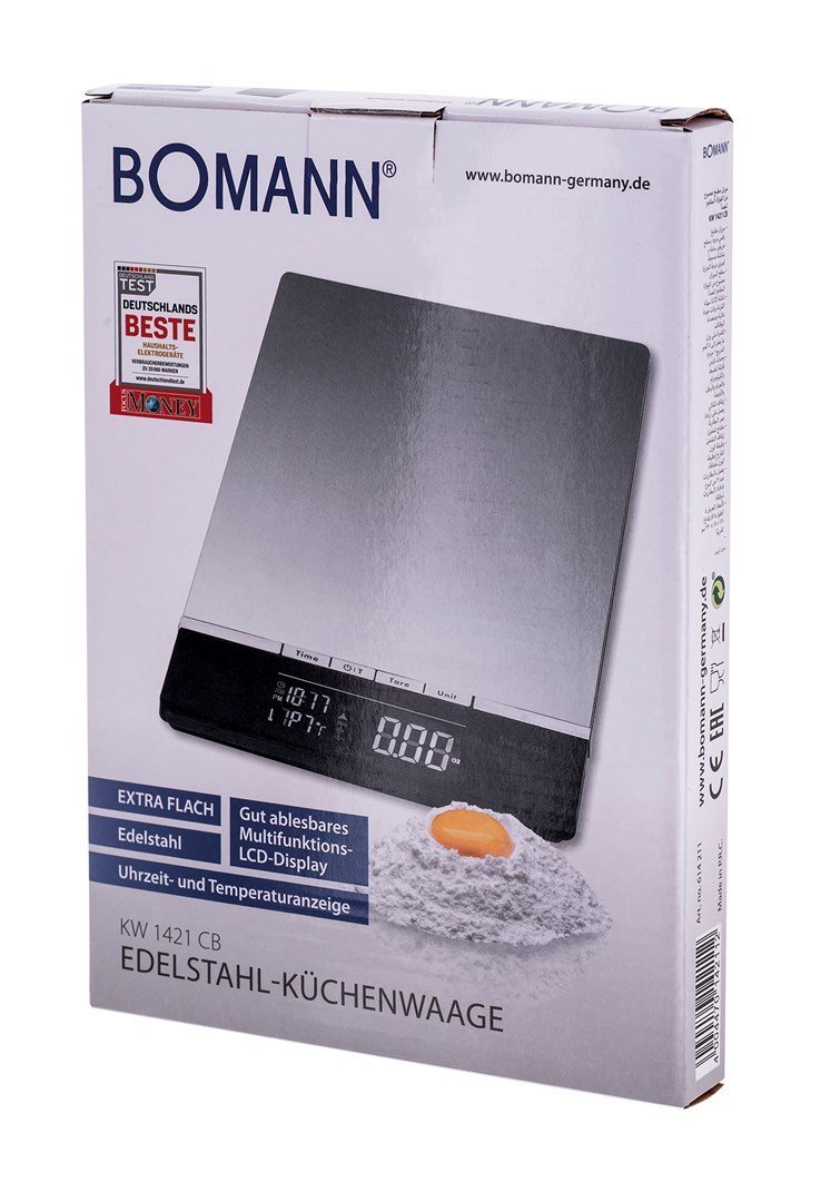 Bomann KW 1421 CB Sort, Rustfrit stl Elektronisk kkkenvgt #9