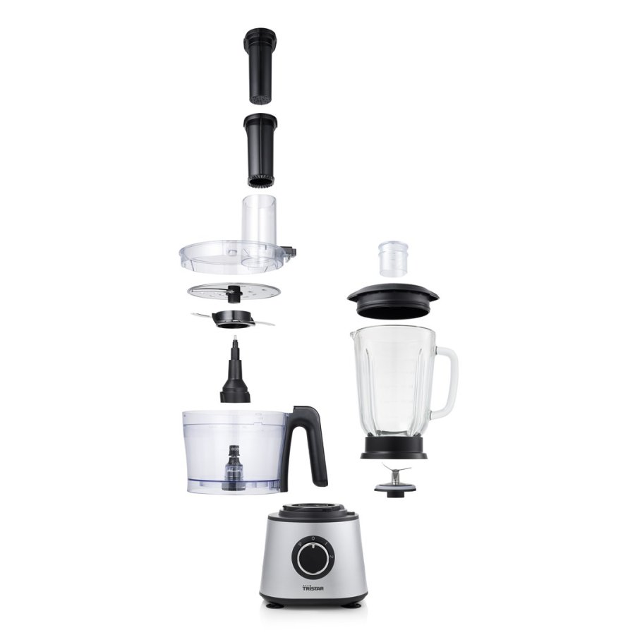 Tristar MX-4823 foodprocessor 600 W 1,5 L Sort, Rustfrit stl, Transparent #12