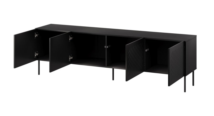 Cama RTV-skab SIENA 200x40x60 mat sort #2