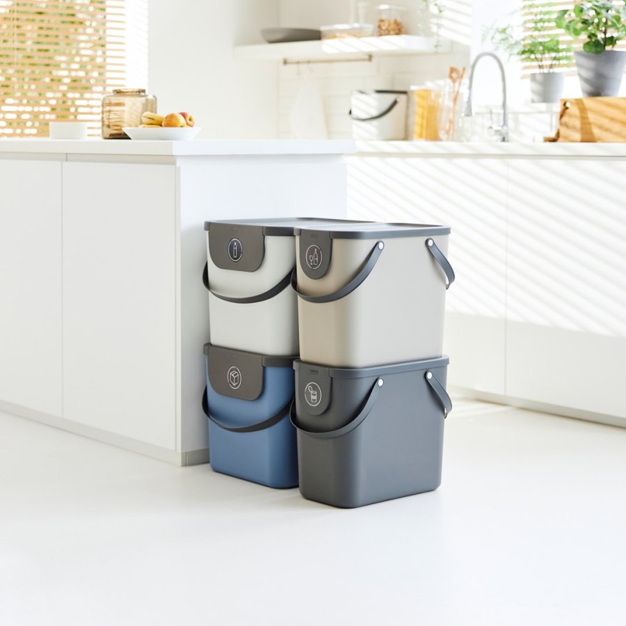 ROTHO Albula Cappuccino - beholder til affaldssortering - 25l #2