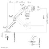 Neomounts FPMA-D650BLACK skrmbeslag og -stativer 68,6 cm (27