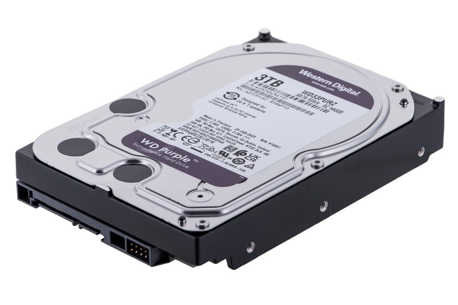 Western Digital Blue Purple harddisk 3 TB 5400 rpm 64 MB 3.5