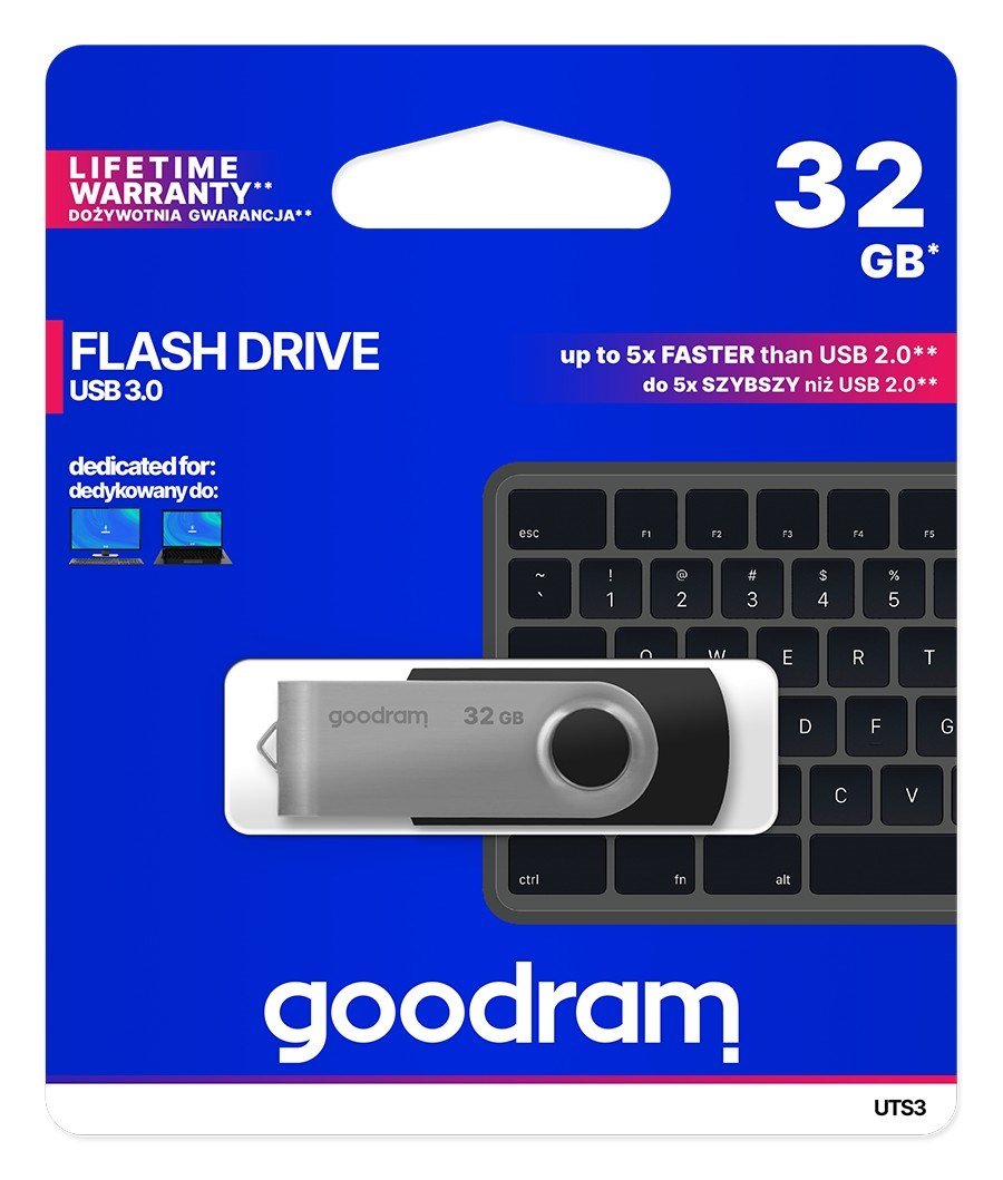 Goodram UTS3 USB-ngle 32 GB USB Type-A 3.2 Gen 1 (3.1 Gen 1) Sort #5