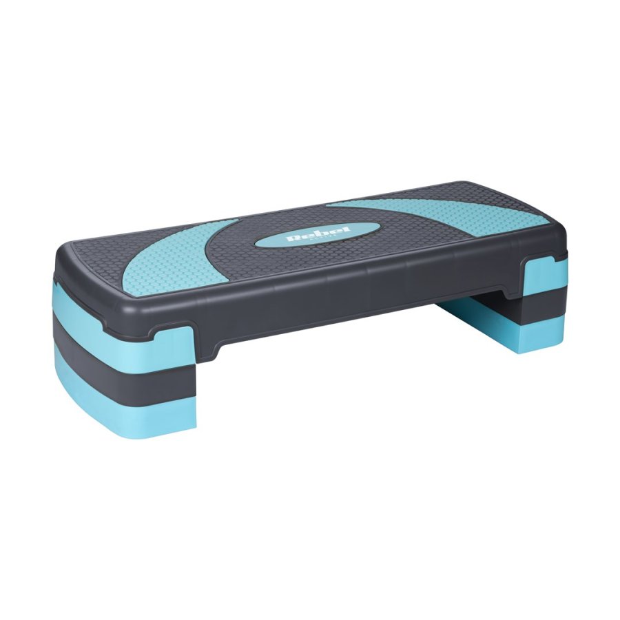 Aerobics & Fitness Step, 3 steps, grey-blue, REBEL ACTIVE #2