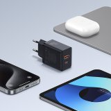 Baseus P10111404113-00 Cube USB-C / USB-A 30W netoplader Sort #6