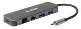 D-Link DUB-2334 Ledningsfrt USB Type-C Gr #1