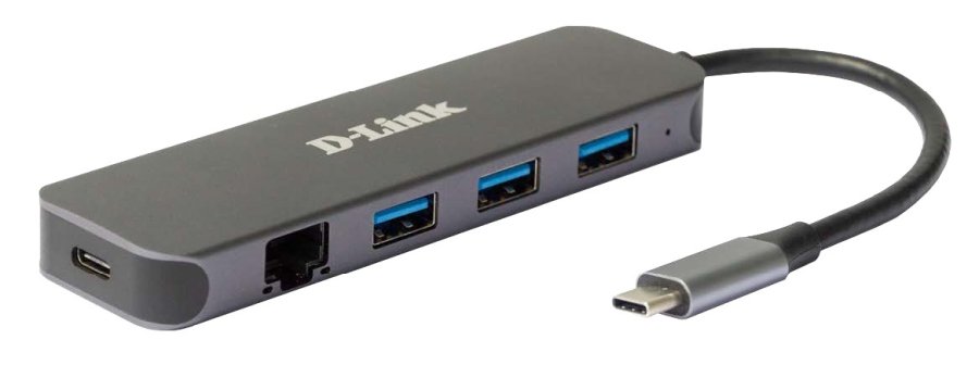 D-Link DUB-2334 Ledningsfrt USB Type-C Gr #1