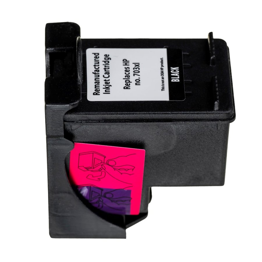 Superbulk printerblk HP B-H703BK (erstatning for HP 703 CD887) standard sort #4