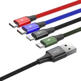 Kabel USB Baseus Fast 4in1 2xUSB-C / Lightning / Micro 3.5A 1.2m (sort) #2