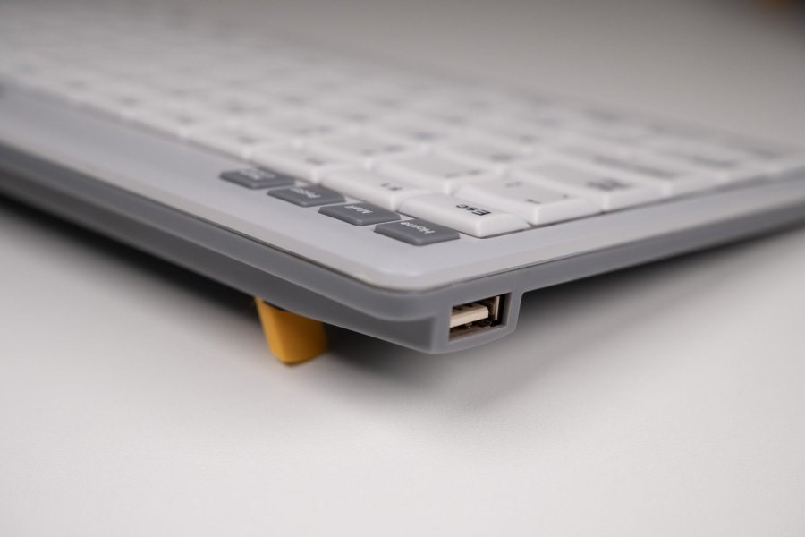 BakkerElkhuizen UltraBoard 950 V2 tastatur Kontor USB QWERTZ Tysk M�rkegr�, Lys gr� #11