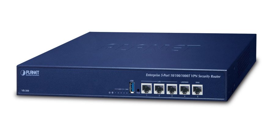 PLANET Enterprise 5-Port kabelforbundet router Gigabit Ethernet Bl #1