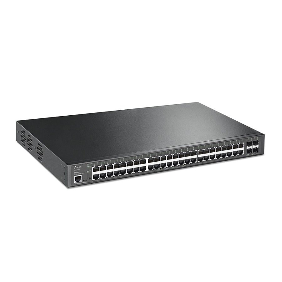 TP-Link JetStream TL-SG3452XP netv�rksswitch Administreret L2+ Gigabit Ethernet (10/100/1000) Str�m over Ethernet (PoE) 1U Sort #1