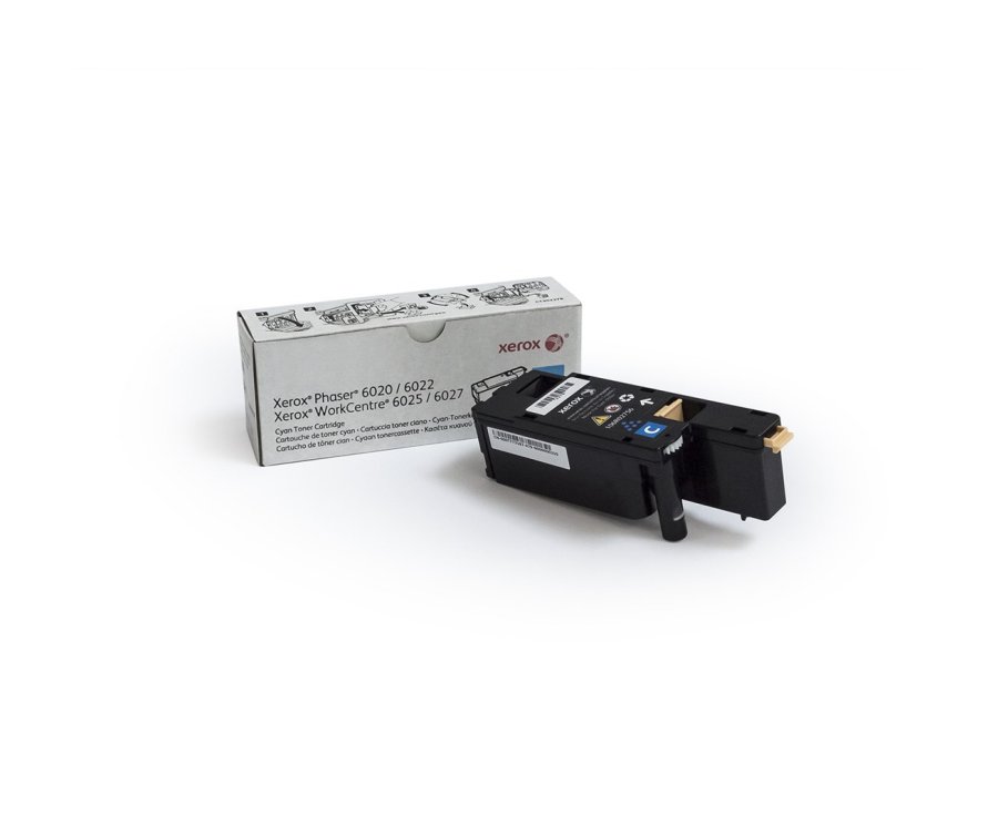 Xerox Phaser 6020/6022 WorkCentre 6025/6027 cyan tonerpatroner med standardkapacitet (1.000 sider) #1