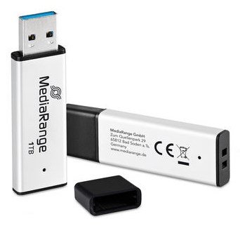 MediaRange MR1905-1 USB-n�gle 1 TB USB Type-A 3.2 Gen 1 (3.1 Gen 1) Sort, S�lv #2