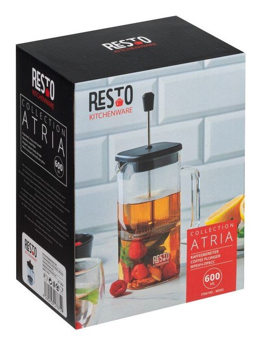 Resto Kitchenware 90503 tepot Enkelt tekande 600 ml Sort #21