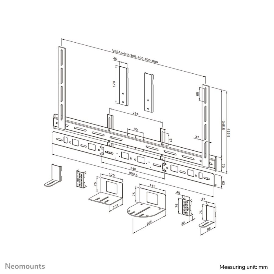 Neomounts AV30-500BL tilbeh�r til tv-montering #16