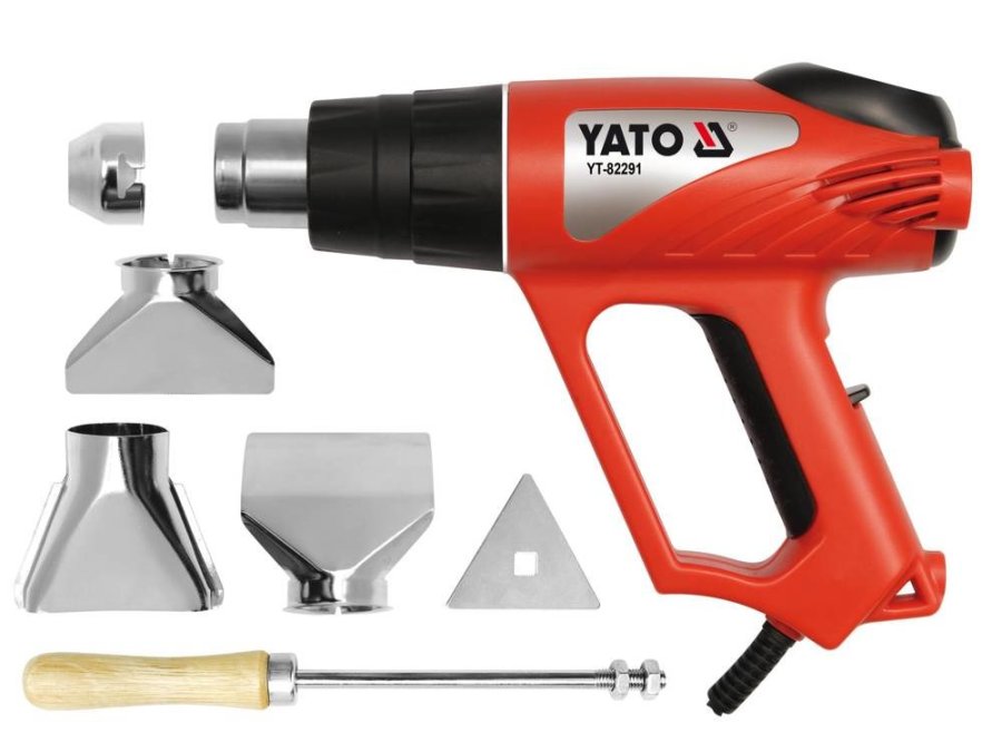 Yato YT-82291 varmepistol Varmluftspistol 500 l/min 550 �C 2000 W Sort, R�d #3
