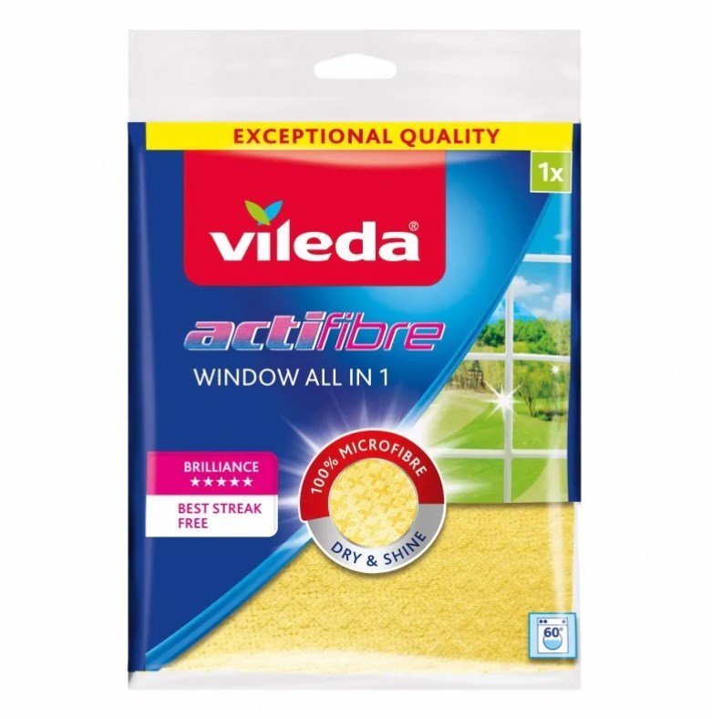 Rengringsklud Vileda 171800 Gul Glas (1 enheder) #1