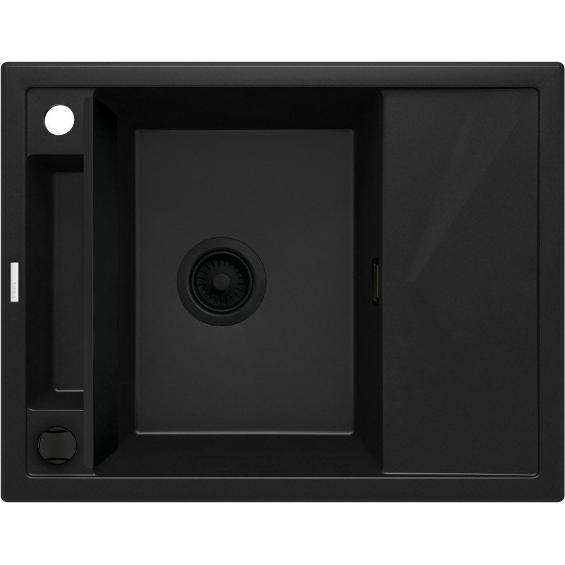 DEANTE BLACK NERO MATT MAGNETISK 1-KUMME GRANITVASK MED AFLB #1