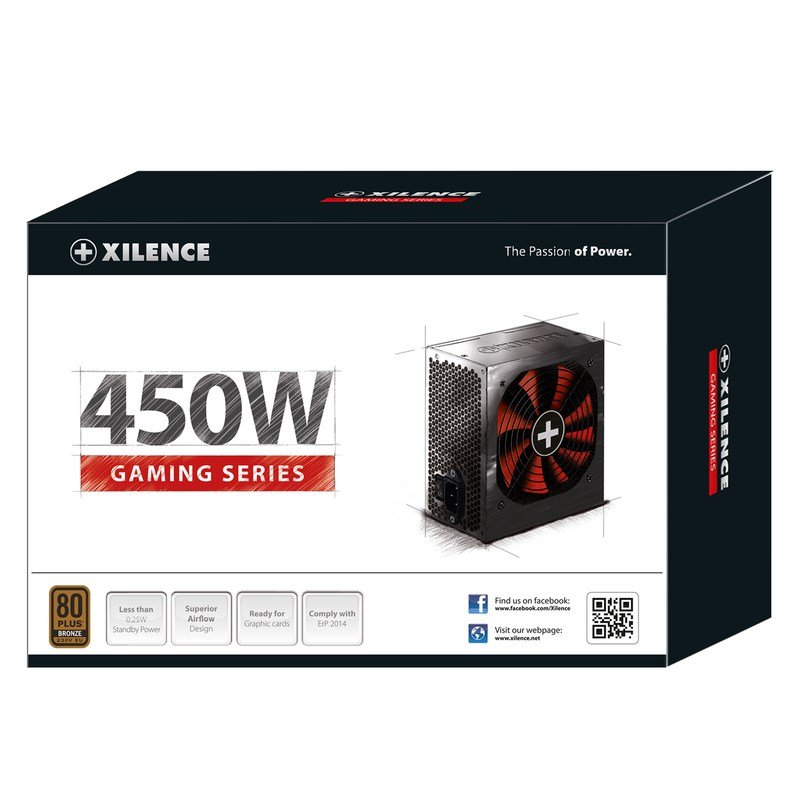 Xilence Performance A+ XN213 enhed til str�mforsyning 450 W 20+4 pin ATX ATX Sort #5