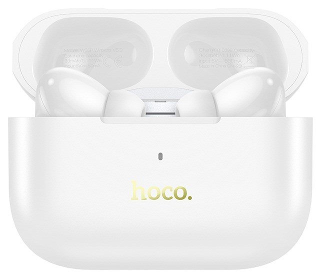 Hoco EW56 Plus Generoso Trdlst headset i rerne Opkald/musik Bluetooth Hvid #4