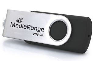 MediaRange MR1955 USB-n�gle 256 GB USB Type-C 3.2 Gen 1 (3.1 Gen 1) Sort, S�lv #2