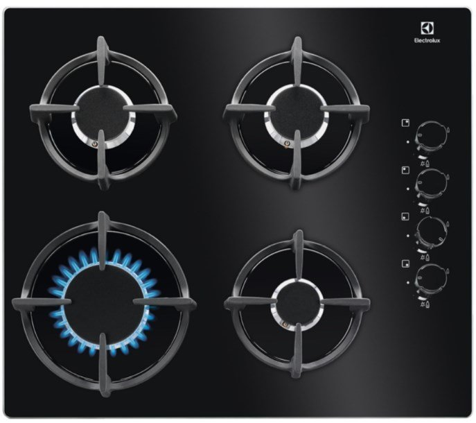 Electrolux EGG6407K Sort Indbygget 59 cm Gaskomfur 4 zone(s) #1