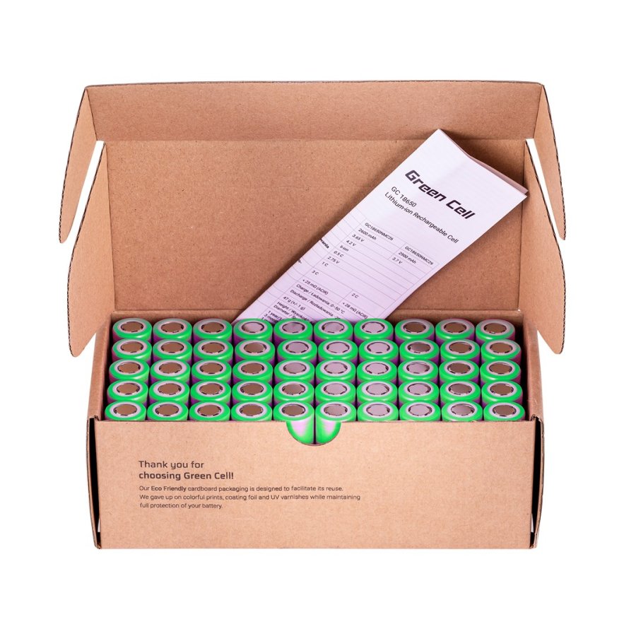 Green Cell 50GC18650NMC29 husholdningsbatteri Genopladeligt batteri 18650 Lithium-Ion (Li-Ion) #6