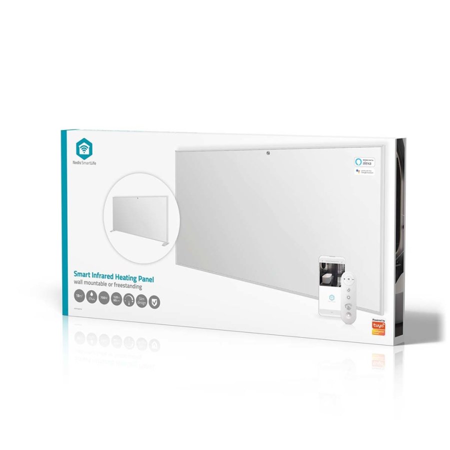 Nedis HTIP700WTW varmeapparat Indend�rs Hvid 700 W Infrar�d elektrisk omr�devarmer #9