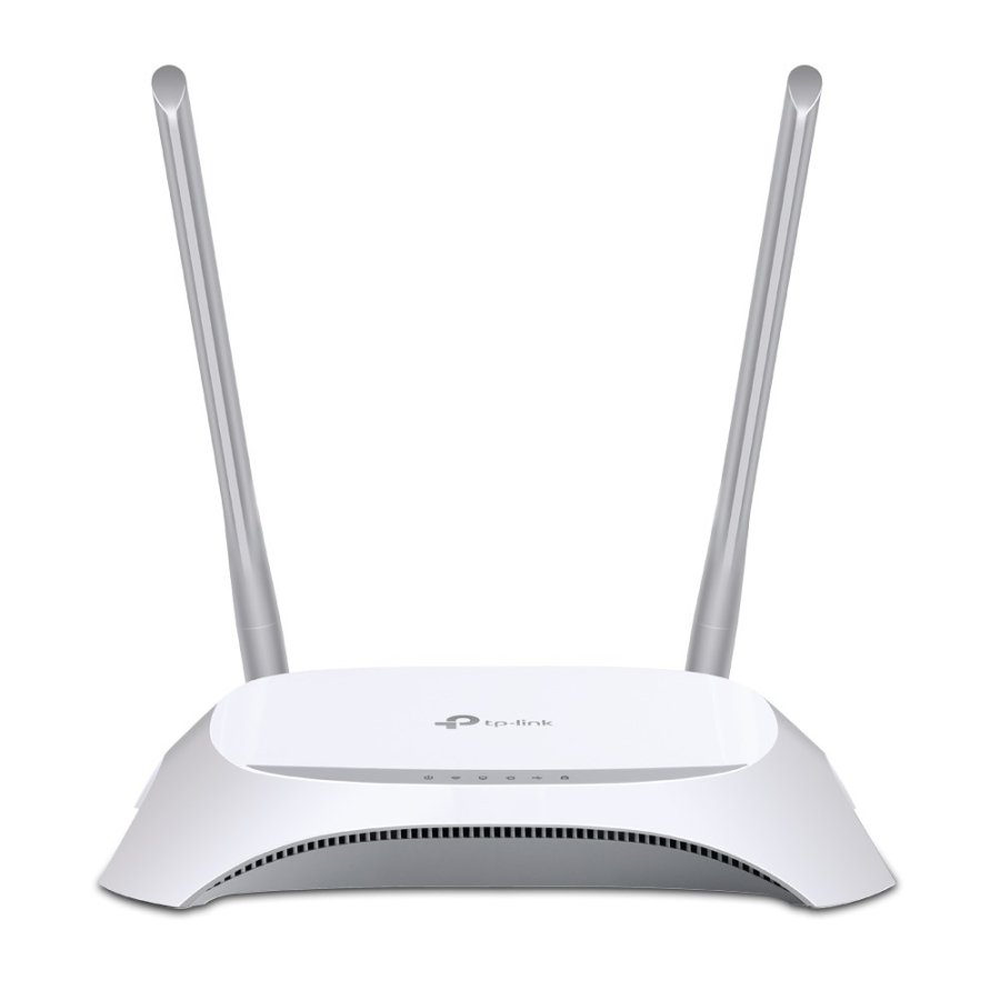 TP-Link TL-MR3420 tr�dl�s router Hurtigt ethernet Enkelt band (2,4 GHz) Sort, Hvid #1